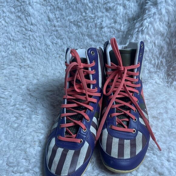 Creative Recreation leather multi stripes Galow  lace up high top sneakers SZ8.5 - Picture 2 of 8
